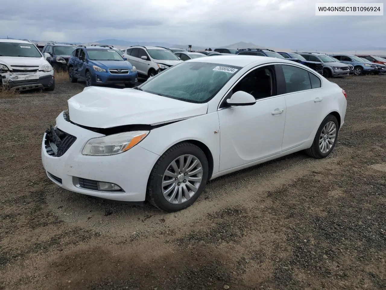 2011 Buick Regal Cxl VIN: W04GN5EC1B1096924 Lot: 76880434