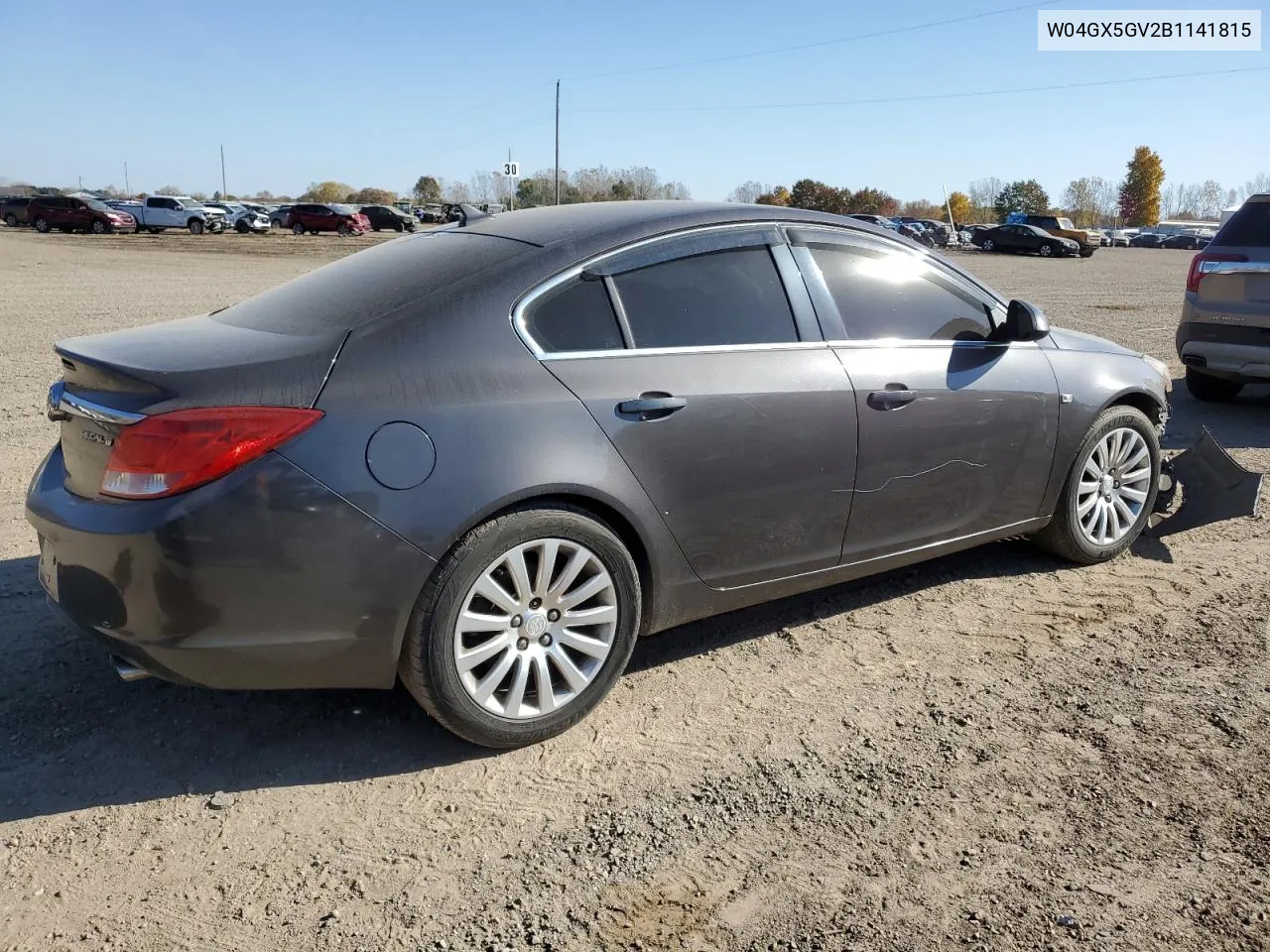 2011 Buick Regal Cxl VIN: W04GX5GV2B1141815 Lot: 76996084