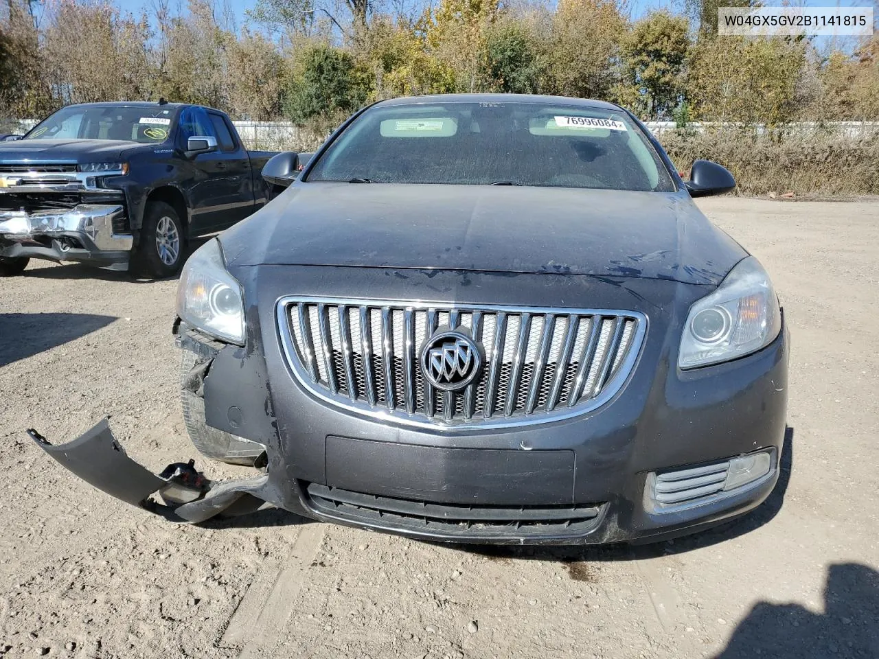 2011 Buick Regal Cxl VIN: W04GX5GV2B1141815 Lot: 76996084