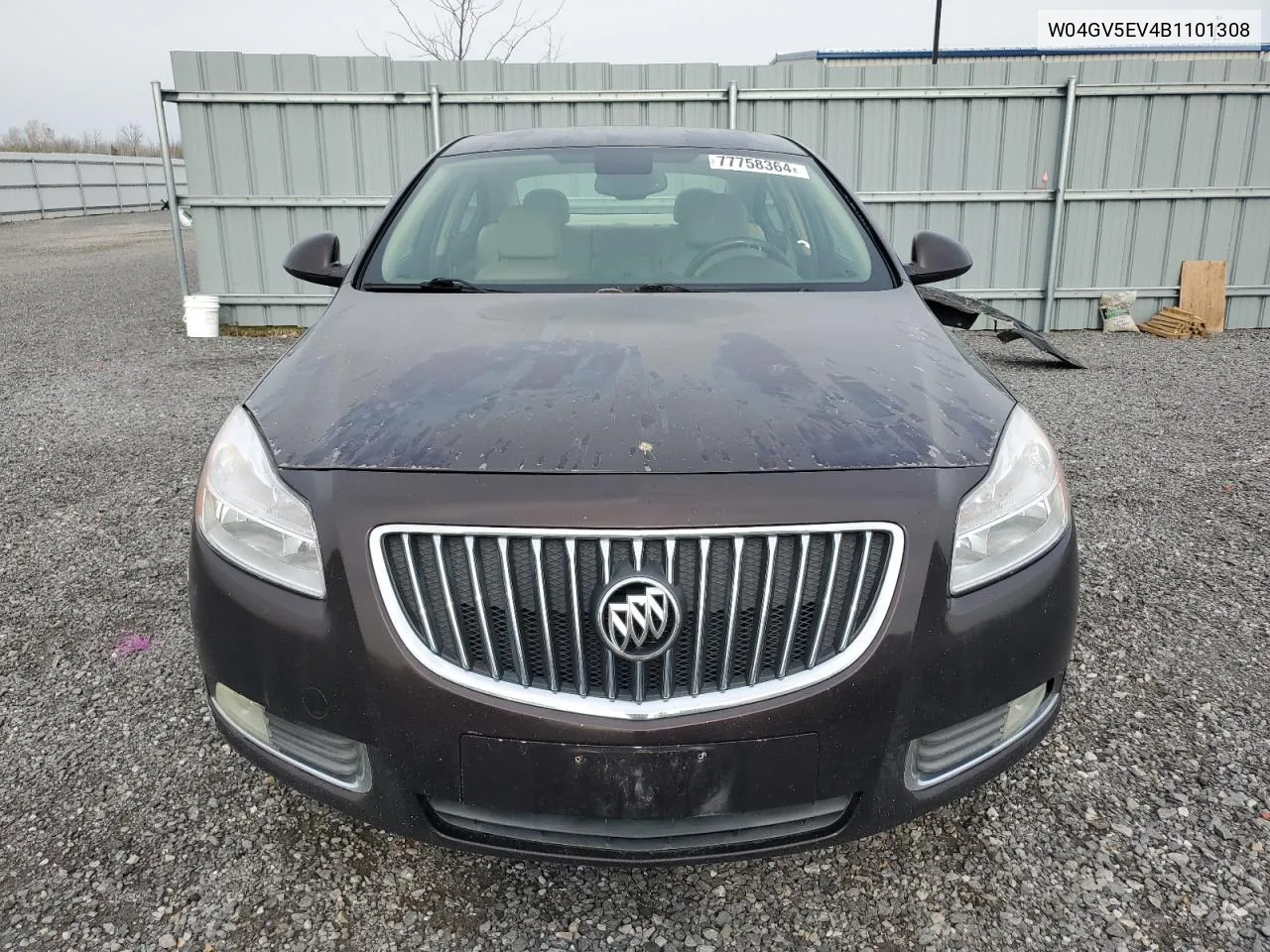 2011 Buick Regal Cxl VIN: W04GV5EV4B1101308 Lot: 77758364