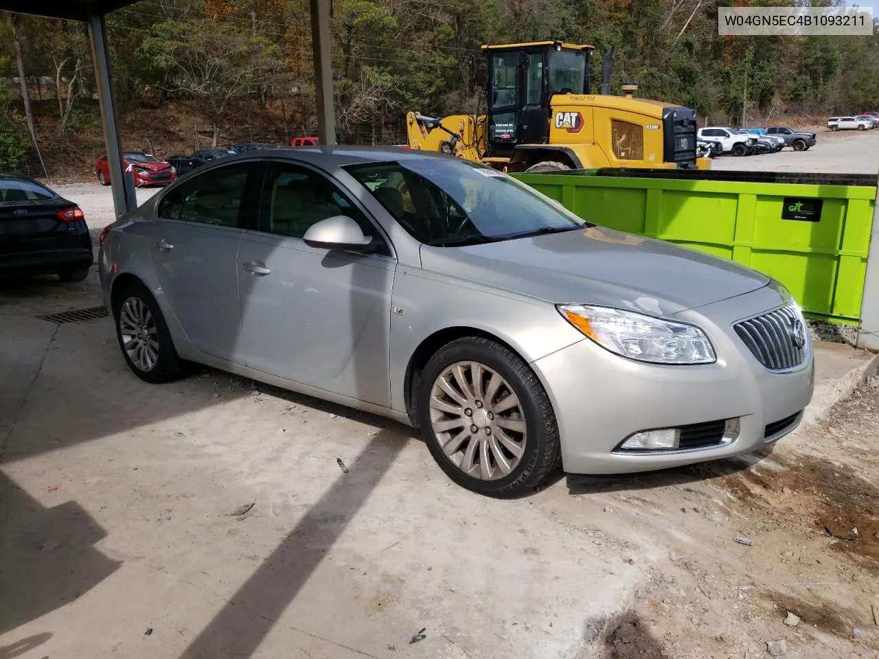 2011 Buick Regal Cxl VIN: W04GN5EC4B1093211 Lot: 78959734