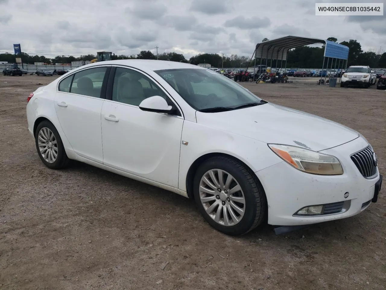 2011 Buick Regal Cxl VIN: W04GN5EC8B1035442 Lot: 80095984