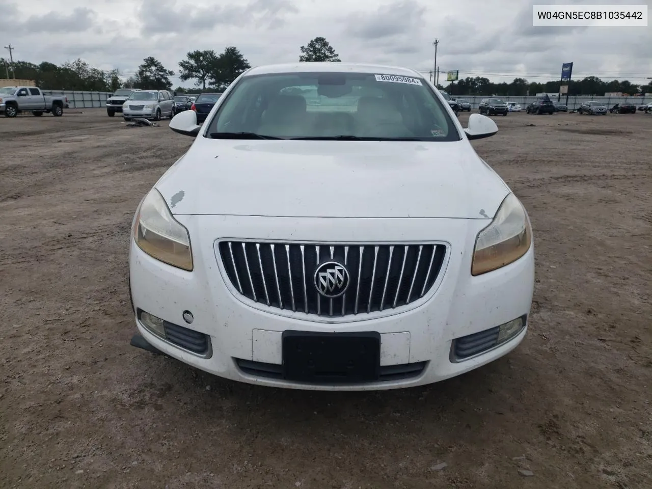 2011 Buick Regal Cxl VIN: W04GN5EC8B1035442 Lot: 80095984