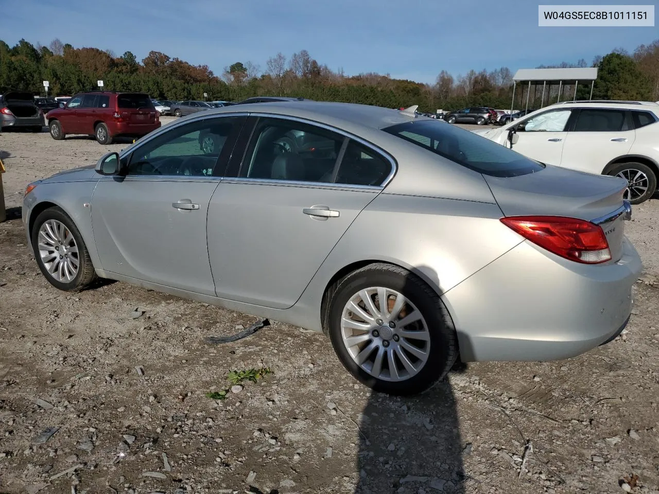 2011 Buick Regal Cxl VIN: W04GS5EC8B1011151 Lot: 80584104