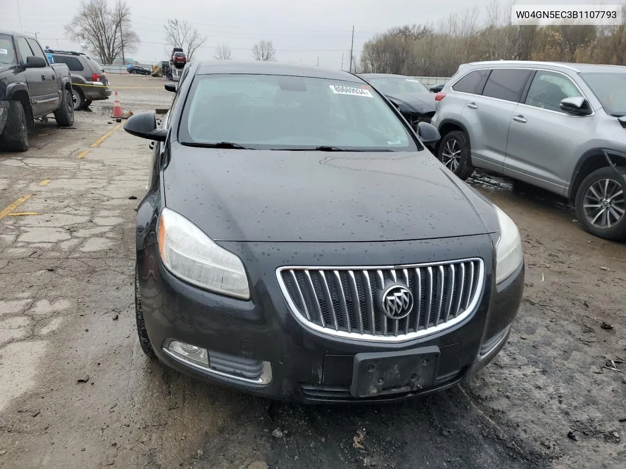 2011 Buick Regal Cxl VIN: W04GN5EC3B1107793 Lot: 80669934