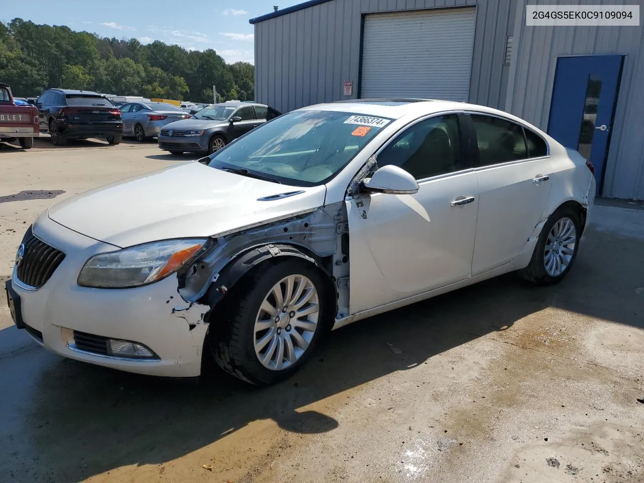 2012 Buick Regal Premium VIN: 2G4GS5EK0C9109094 Lot: 74366374