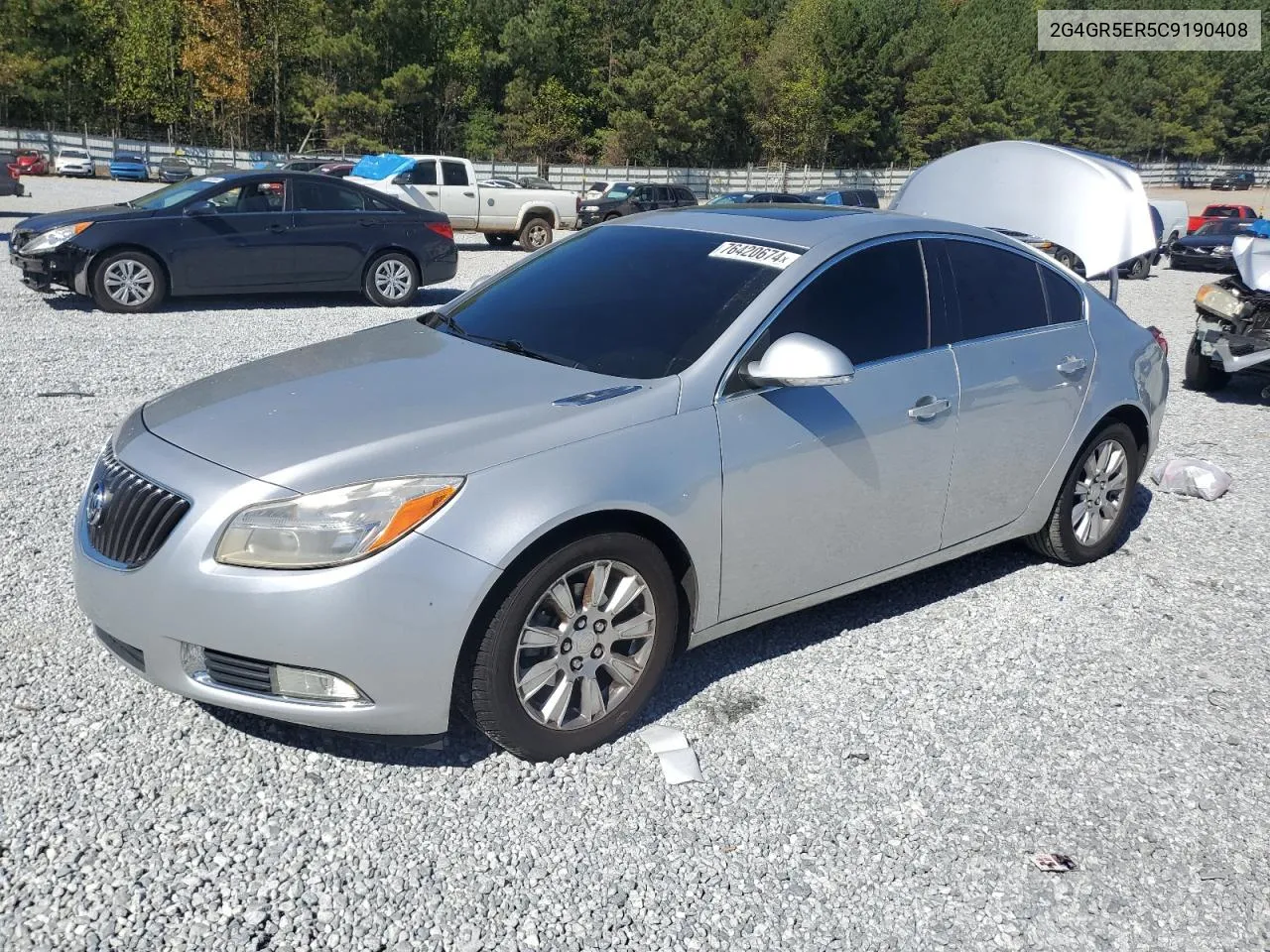 2012 Buick Regal VIN: 2G4GR5ER5C9190408 Lot: 76420674