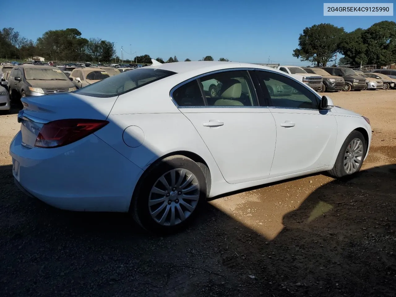 2012 Buick Regal VIN: 2G4GR5EK4C9125990 Lot: 76454844