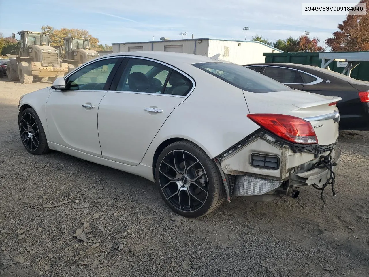 2013 Buick Regal Gs VIN: 2G4GV5GV0D9184040 Lot: 77172754