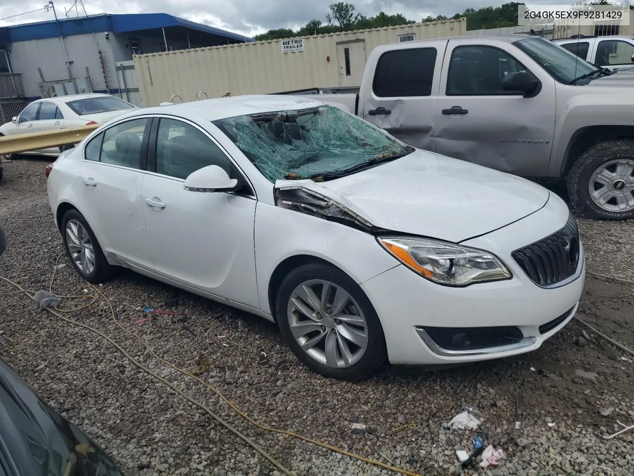 2015 Buick Regal VIN: 2G4GK5EX9F9281429 Lot: 64432184