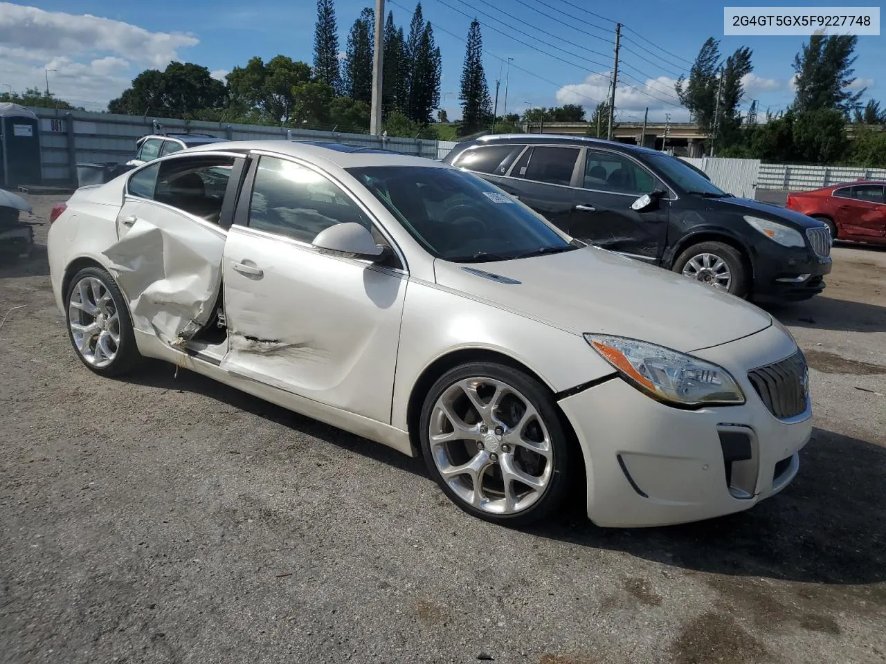 2015 Buick Regal Gs VIN: 2G4GT5GX5F9227748 Lot: 75596174