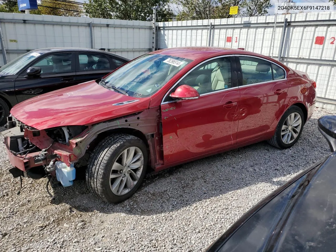 2015 Buick Regal VIN: 2G4GK5EX6F9147218 Lot: 76296514