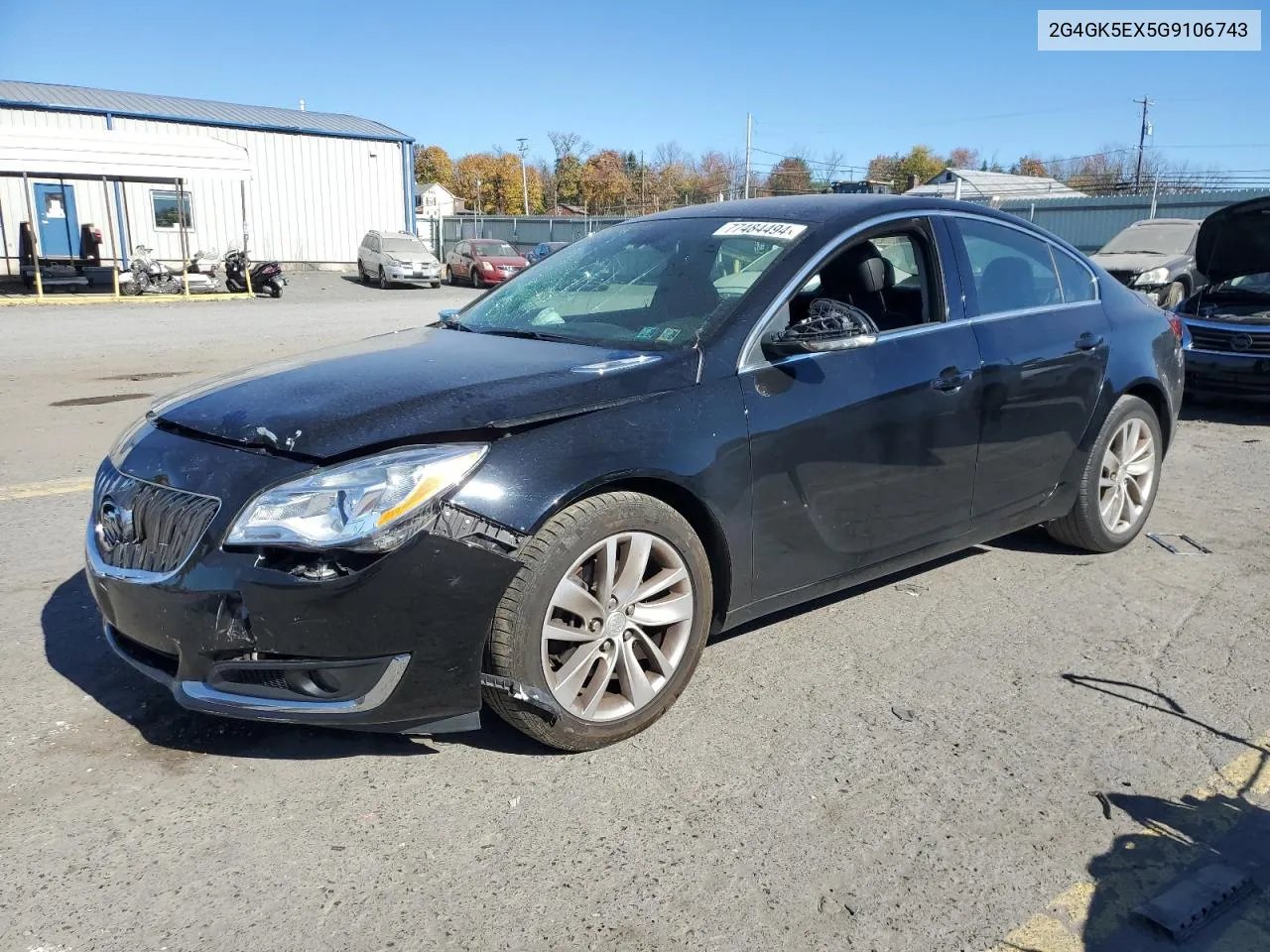 2016 Buick Regal VIN: 2G4GK5EX5G9106743 Lot: 77484494