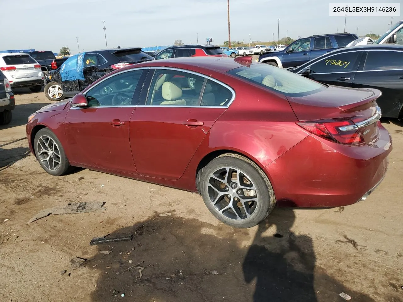 2017 Buick Regal Sport Touring VIN: 2G4GL5EX3H9146236 Lot: 74731524