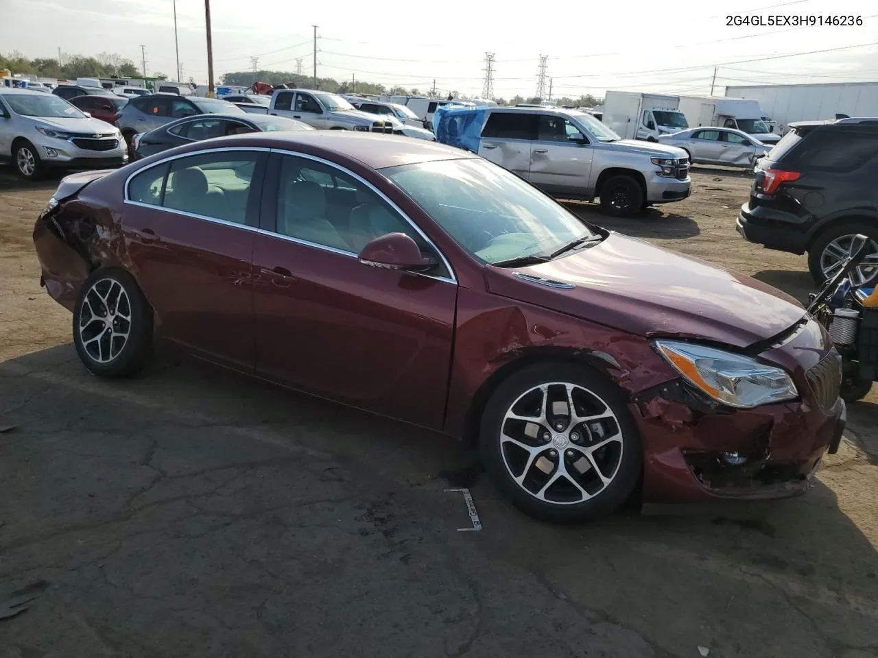 2017 Buick Regal Sport Touring VIN: 2G4GL5EX3H9146236 Lot: 74731524