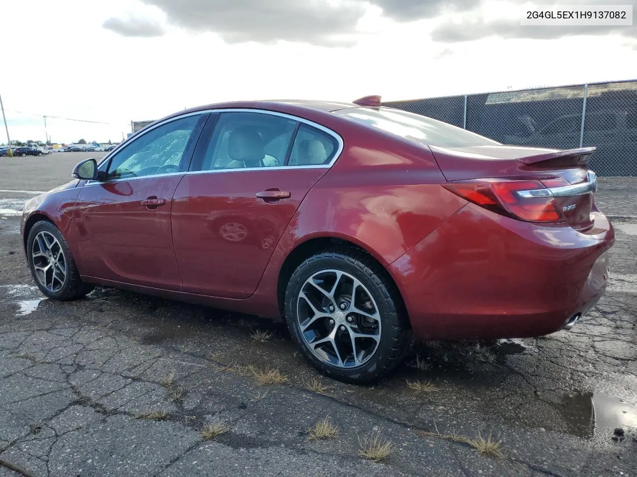 2017 Buick Regal Sport Touring VIN: 2G4GL5EX1H9137082 Lot: 76085374