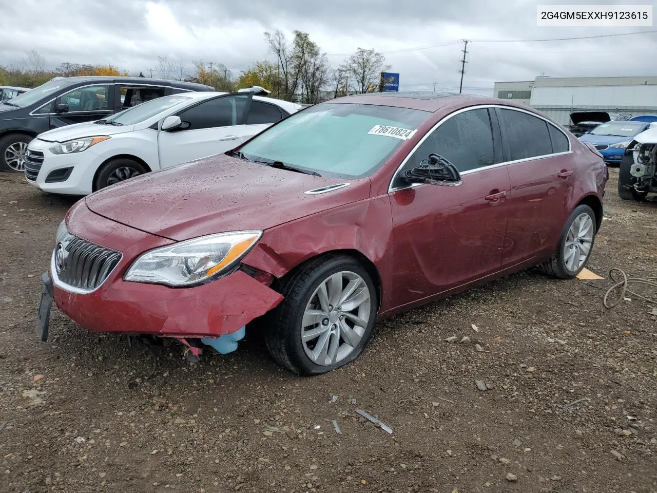 2017 Buick Regal VIN: 2G4GM5EXXH9123615 Lot: 78610824