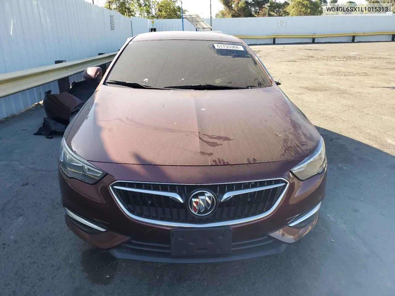 2020 Buick Regal Preferred VIN: W04GL6SX1L1015313 Lot: 61755384