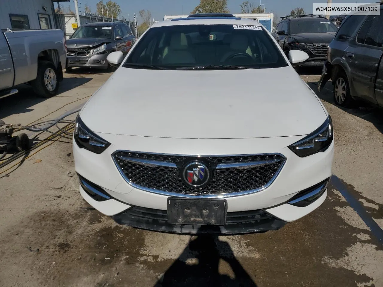 2020 Buick Regal Avenir VIN: W04GW6SX5L1007139 Lot: 75919134