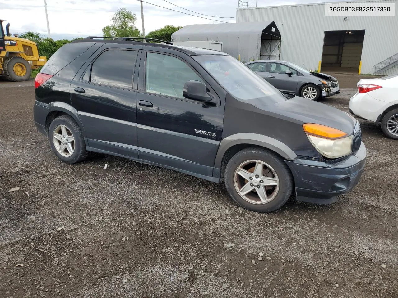 2002 Buick Rendezvous Cx VIN: 3G5DB03E82S517830 Lot: 64957674