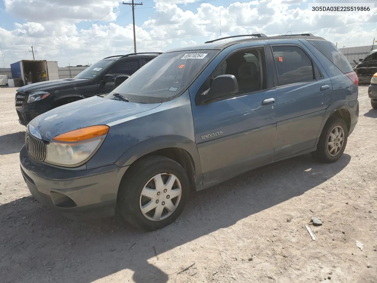 2002 Buick Rendezvous Cx VIN: 3G5DA03E22S519866 Lot: 69418264