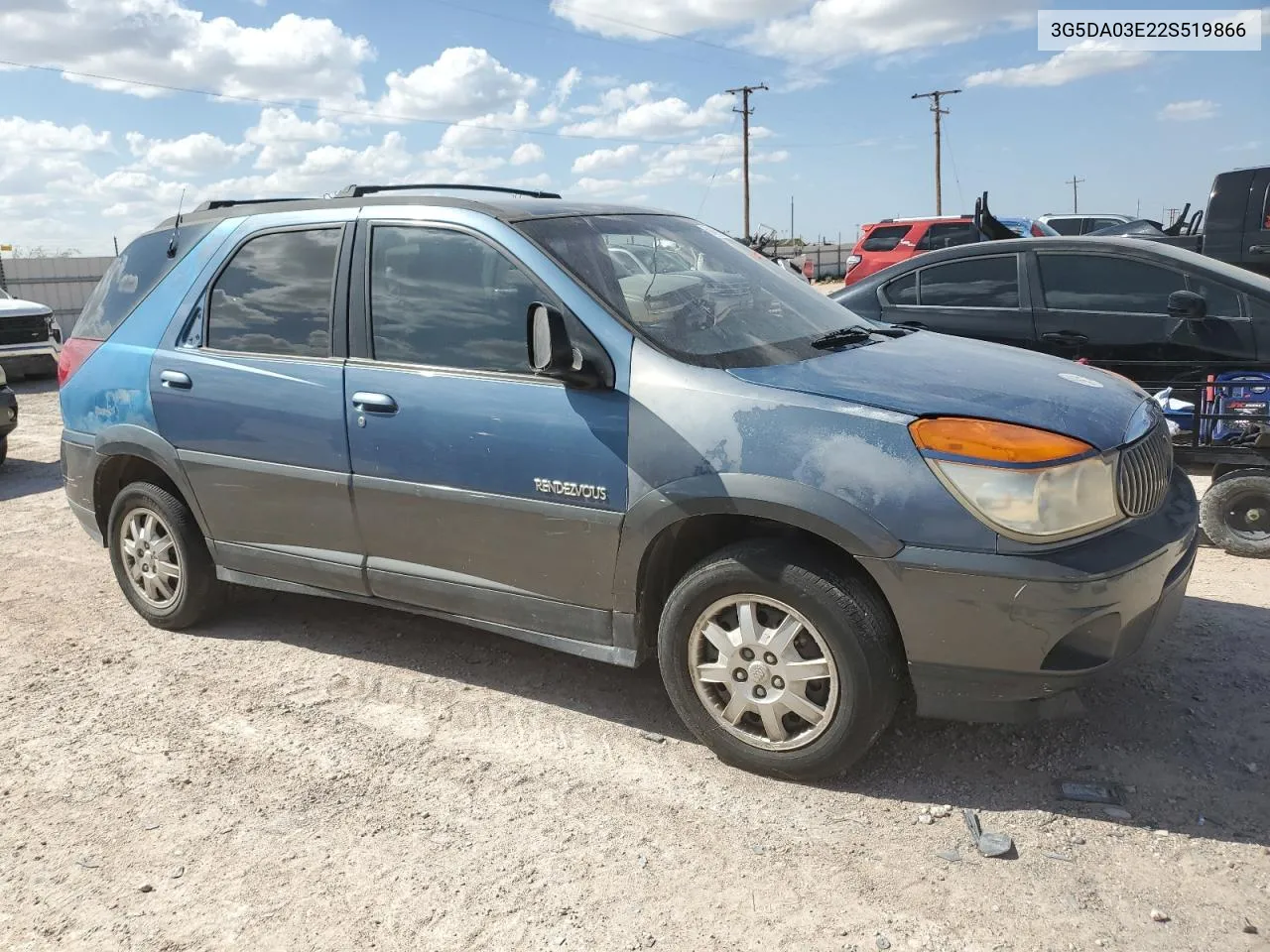 2002 Buick Rendezvous Cx VIN: 3G5DA03E22S519866 Lot: 69418264