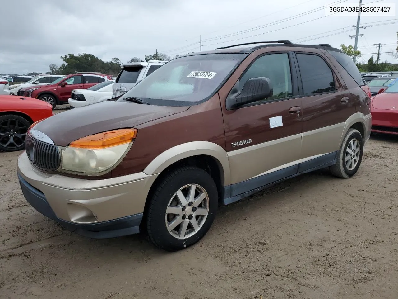 2002 Buick Rendezvous Cx VIN: 3G5DA03E42S507427 Lot: 75053724