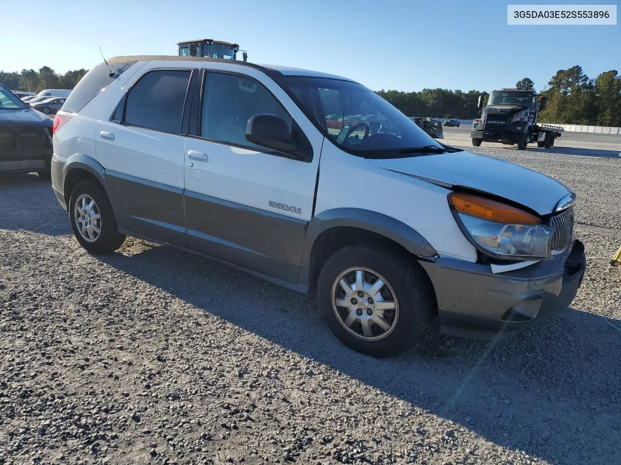 2002 Buick Rendezvous Cx VIN: 3G5DA03E52S553896 Lot: 76301904