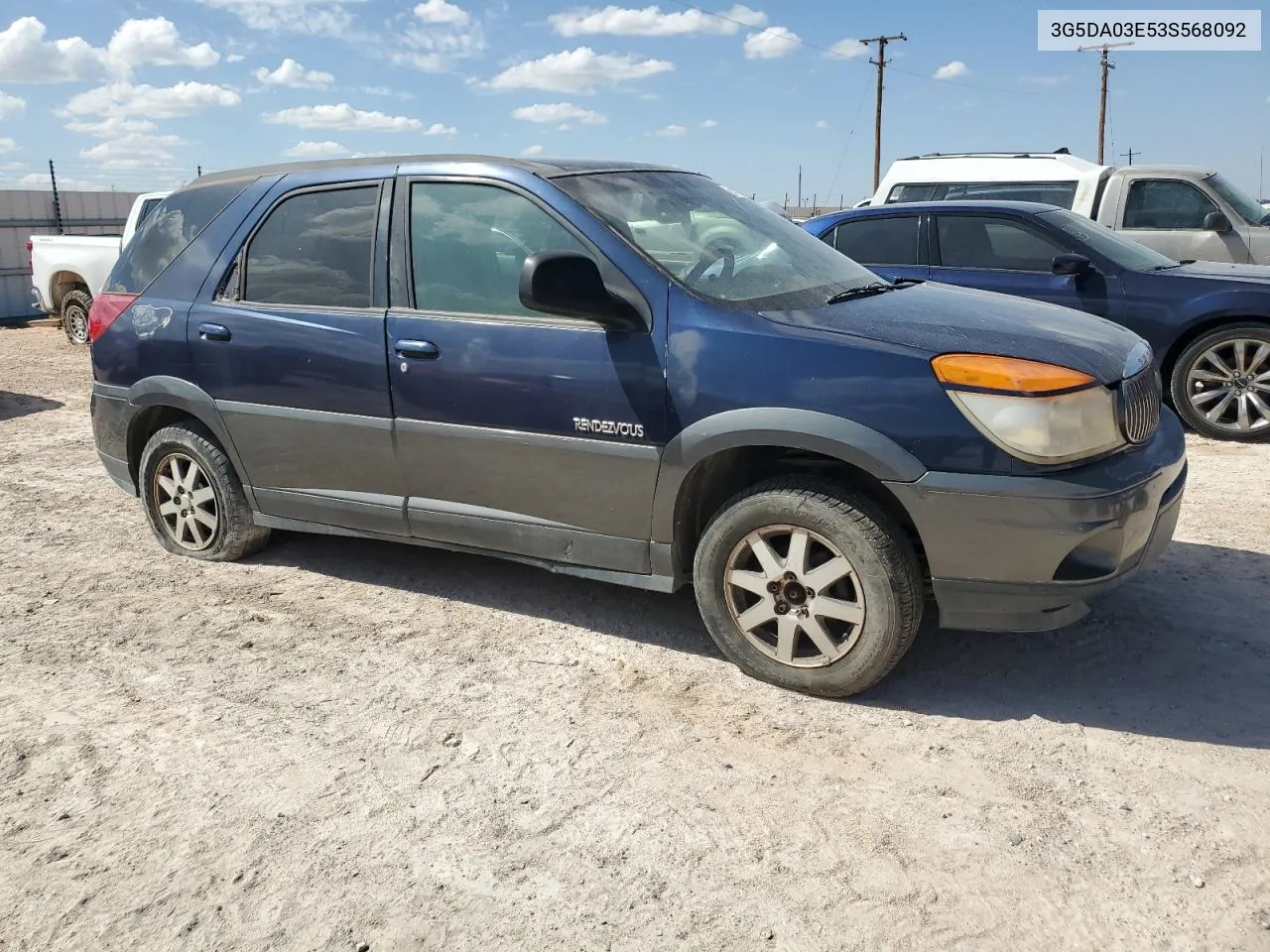 2003 Buick Rendezvous Cx VIN: 3G5DA03E53S568092 Lot: 69418124