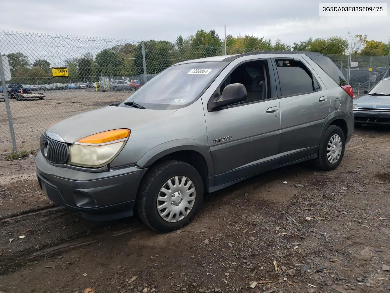 2003 Buick Rendezvous Cx VIN: 3G5DA03E83S609475 Lot: 73569064