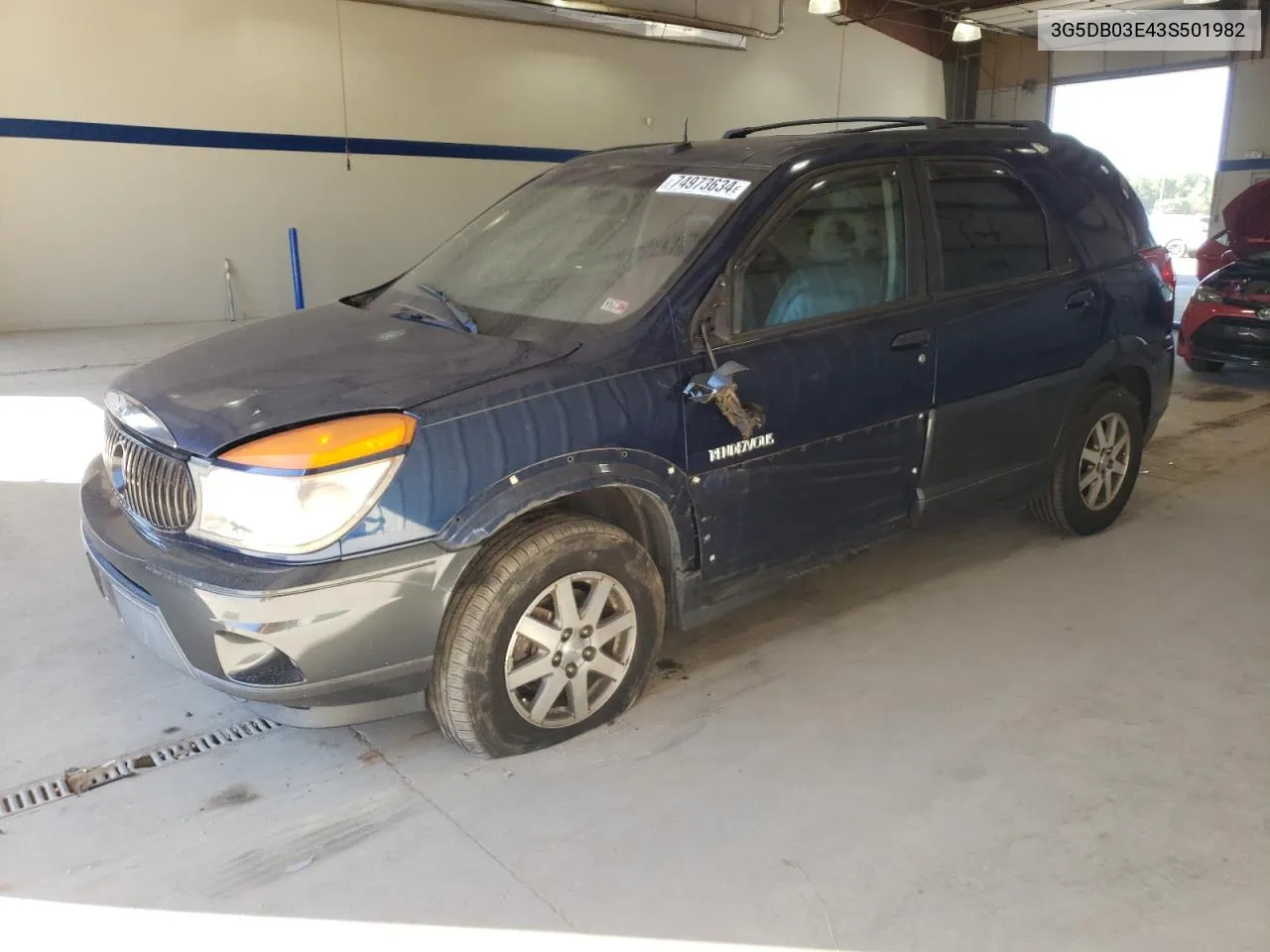 2003 Buick Rendezvous Cx VIN: 3G5DB03E43S501982 Lot: 74973634