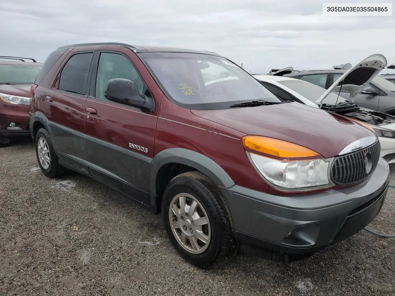 2003 Buick Rendezvous Cx VIN: 3G5DA03E03S504865 Lot: 75343504