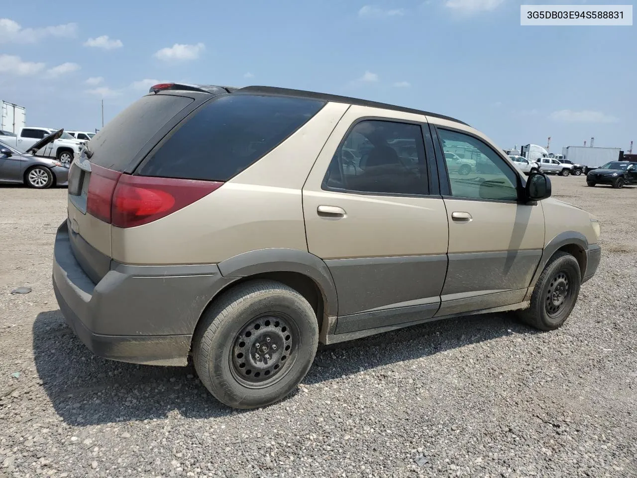 2004 Buick Rendezvous Cx VIN: 3G5DB03E94S588831 Lot: 68558954