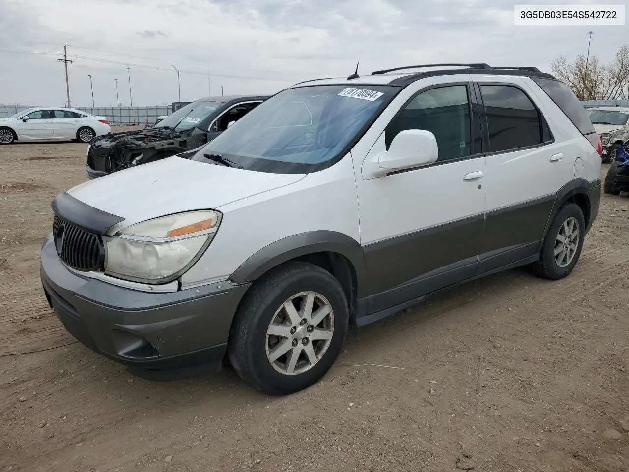 2004 Buick Rendezvous Cx VIN: 3G5DB03E54S542722 Lot: 78170594