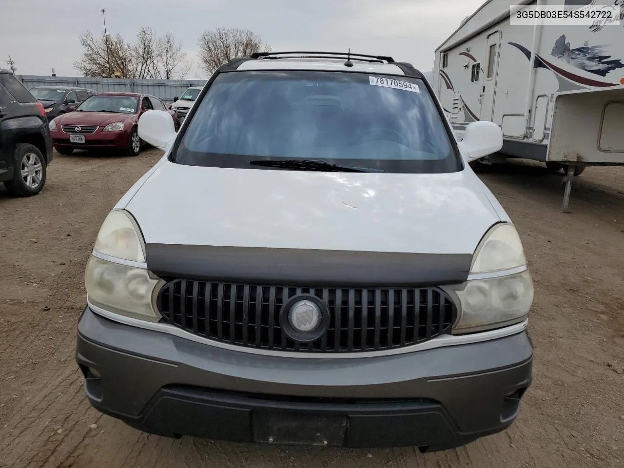 2004 Buick Rendezvous Cx VIN: 3G5DB03E54S542722 Lot: 78170594