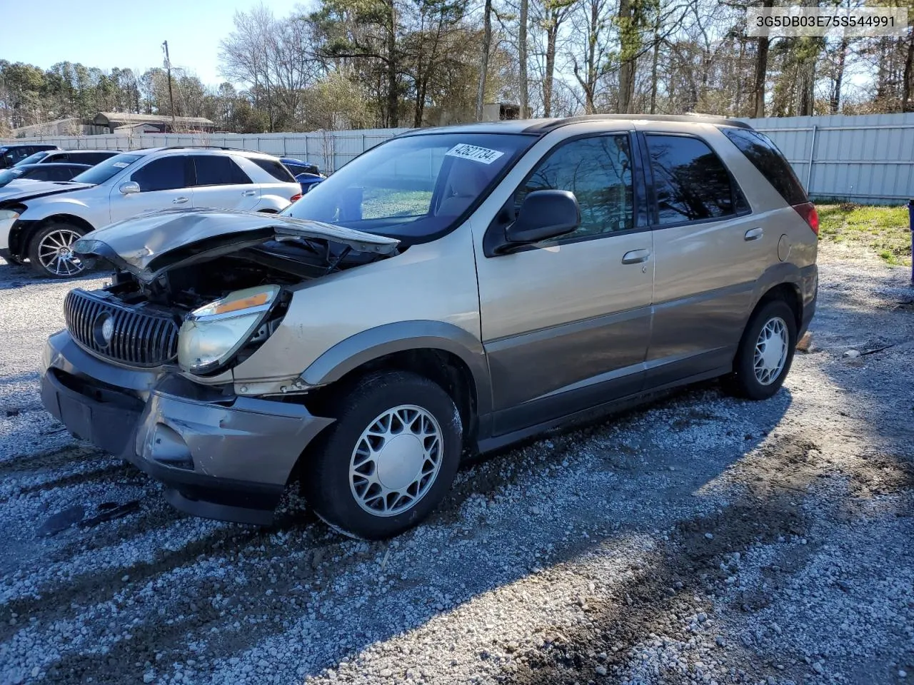 2005 Buick Rendezvous Cx VIN: 3G5DB03E75S544991 Lot: 42627734