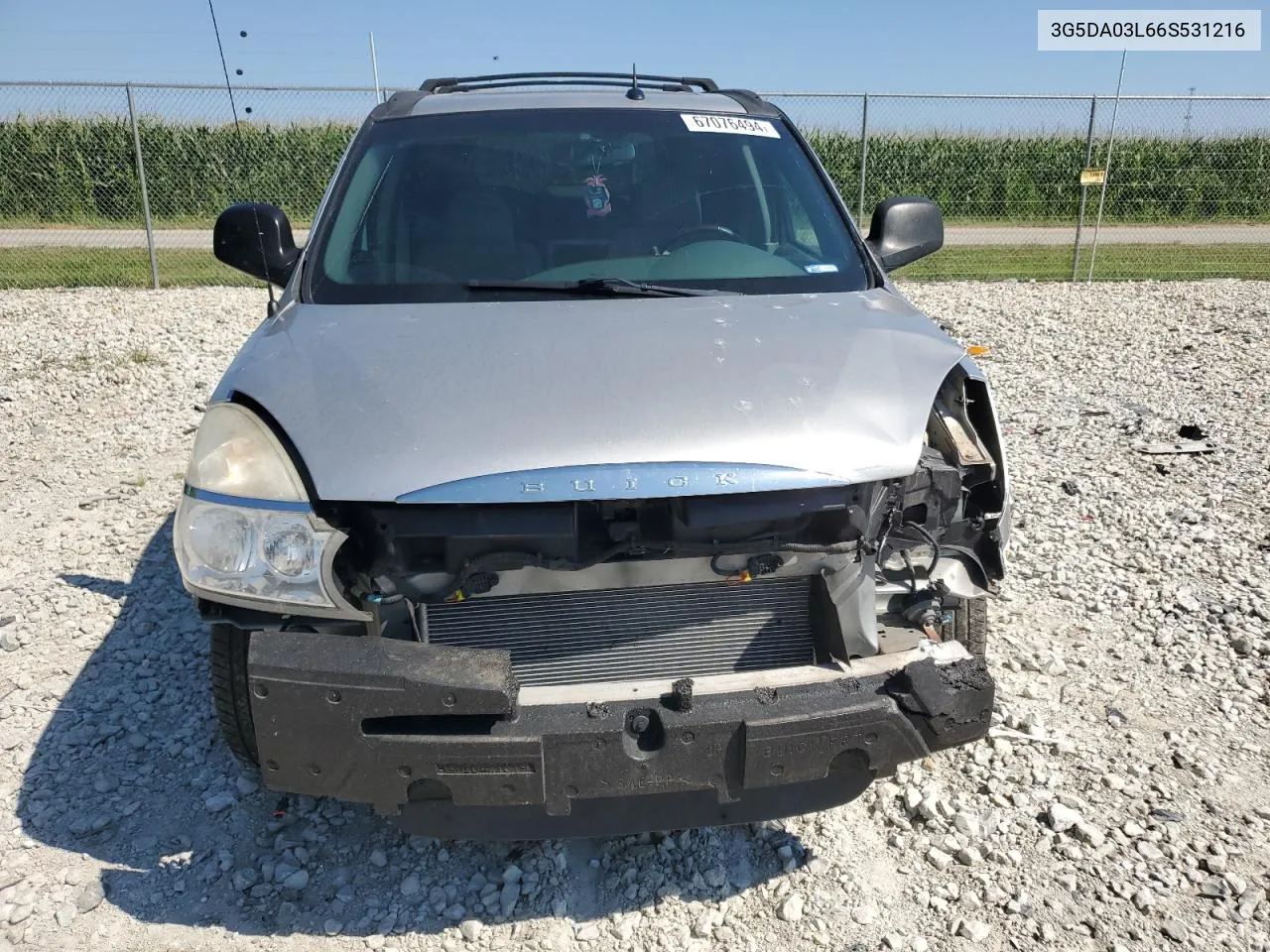 2006 Buick Rendezvous Cx VIN: 3G5DA03L66S531216 Lot: 67076494