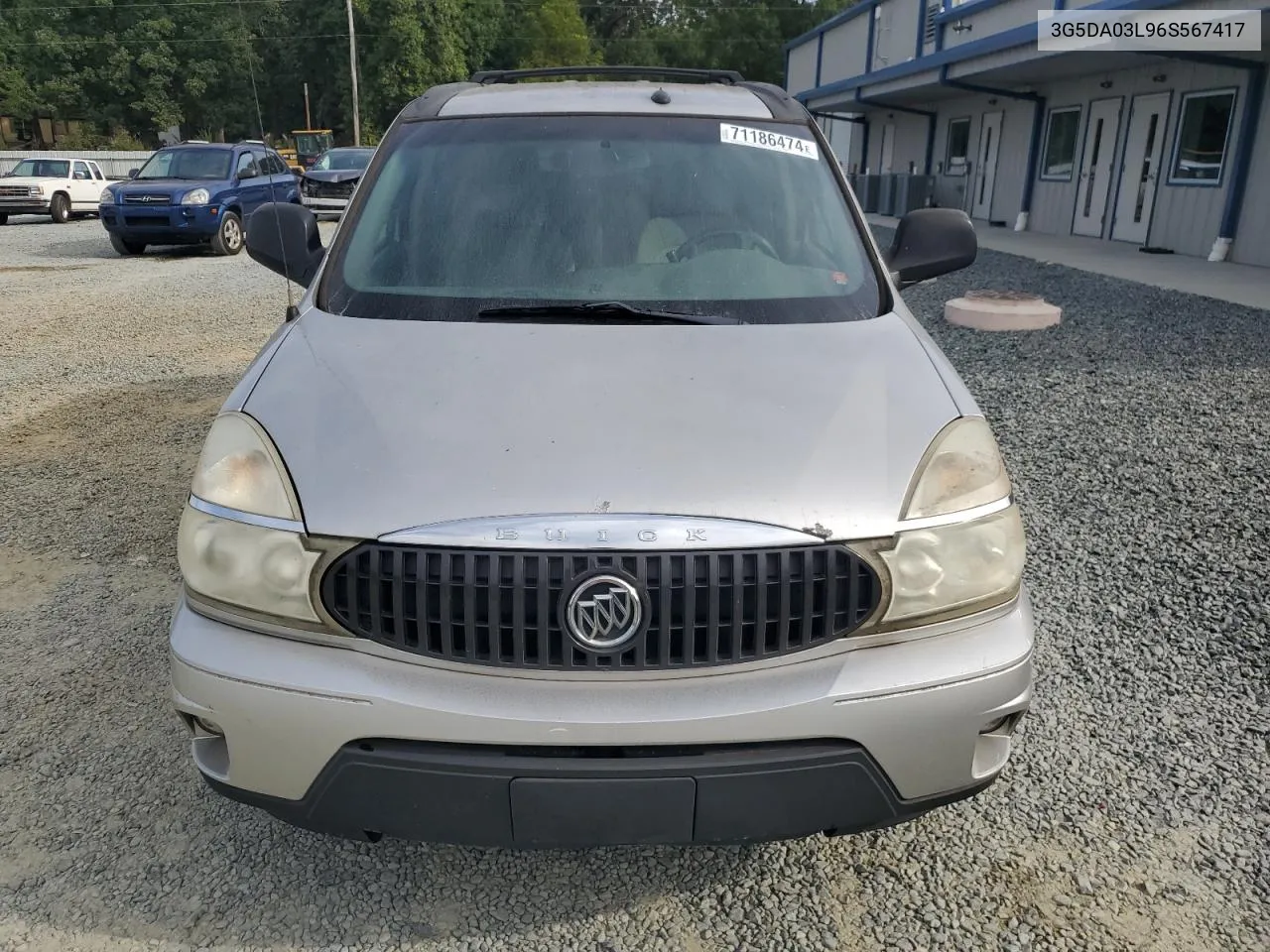 2006 Buick Rendezvous Cx VIN: 3G5DA03L96S567417 Lot: 71186474