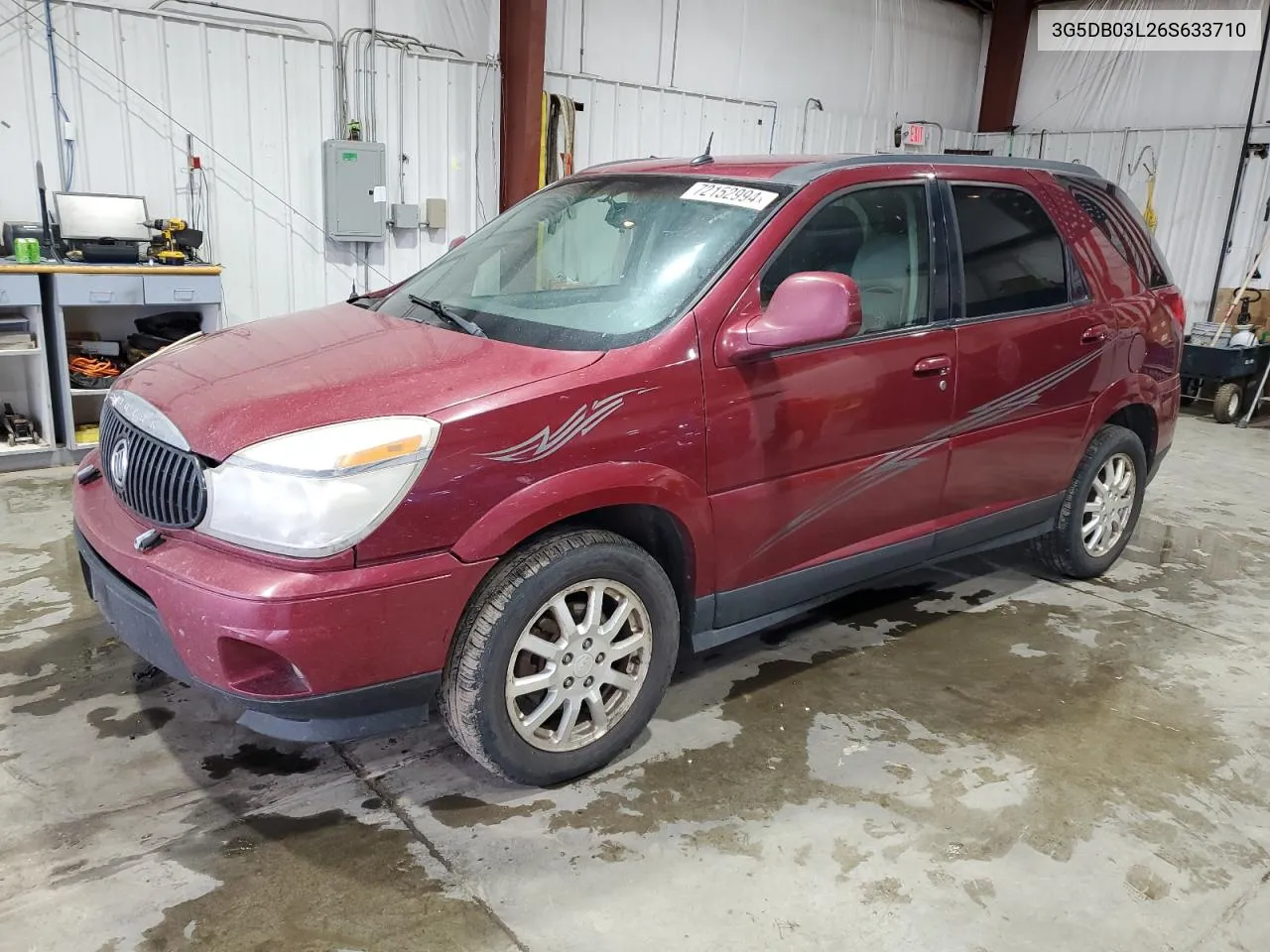 2006 Buick Rendezvous Cx VIN: 3G5DB03L26S633710 Lot: 72152994