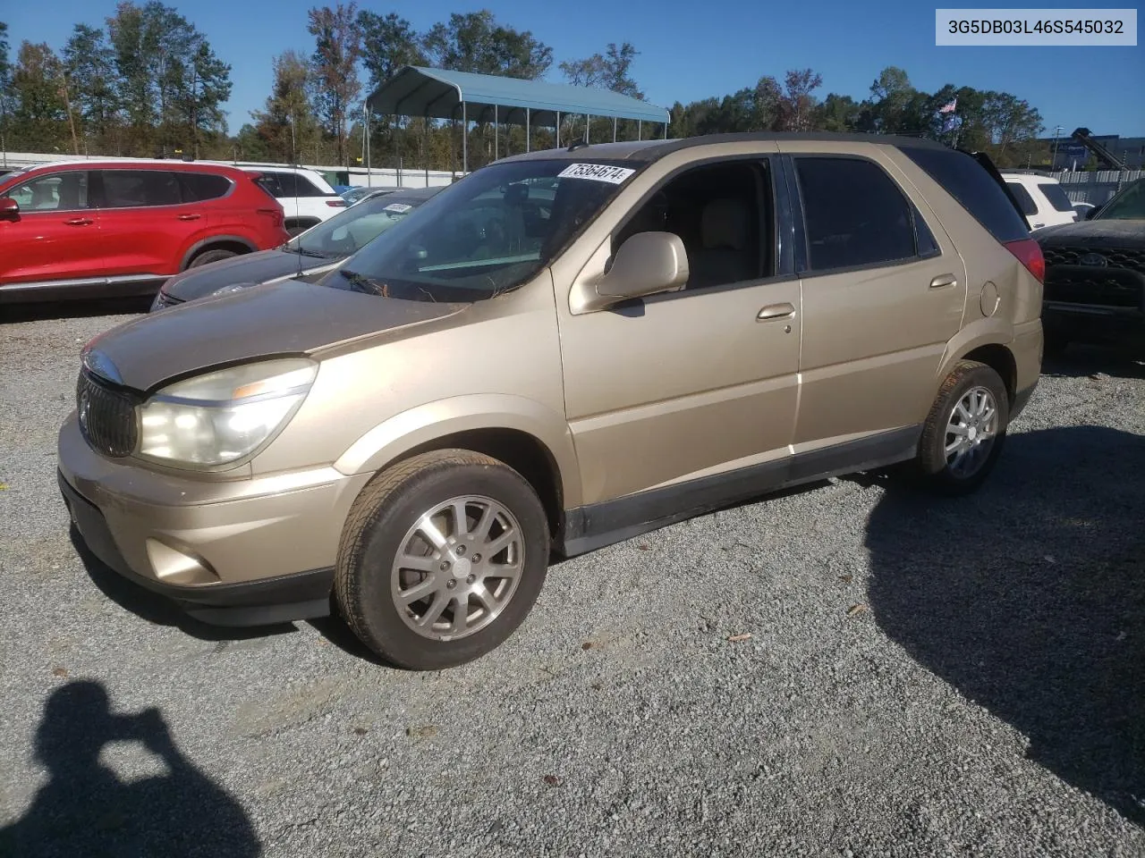 2006 Buick Rendezvous Cx VIN: 3G5DB03L46S545032 Lot: 75364674