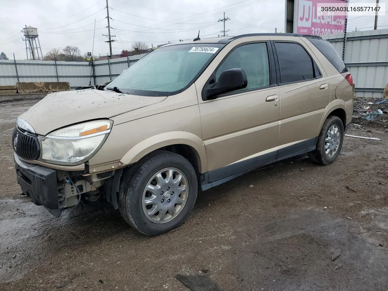 2006 Buick Rendezvous Cx VIN: 3G5DA03L16S577147 Lot: 78758624