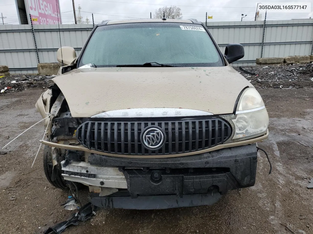 2006 Buick Rendezvous Cx VIN: 3G5DA03L16S577147 Lot: 78758624