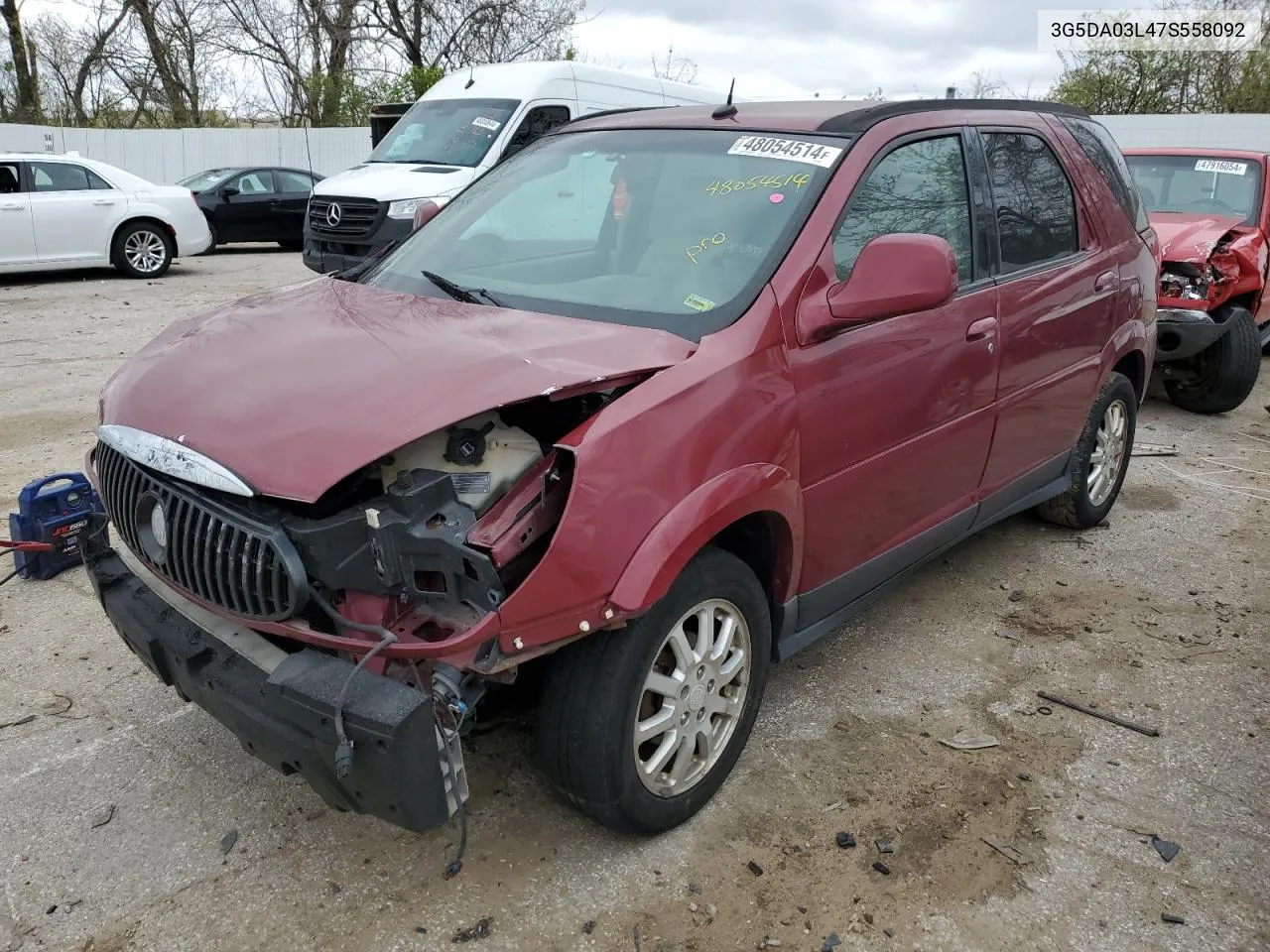 2007 Buick Rendezvous Cx VIN: 3G5DA03L47S558092 Lot: 48054514