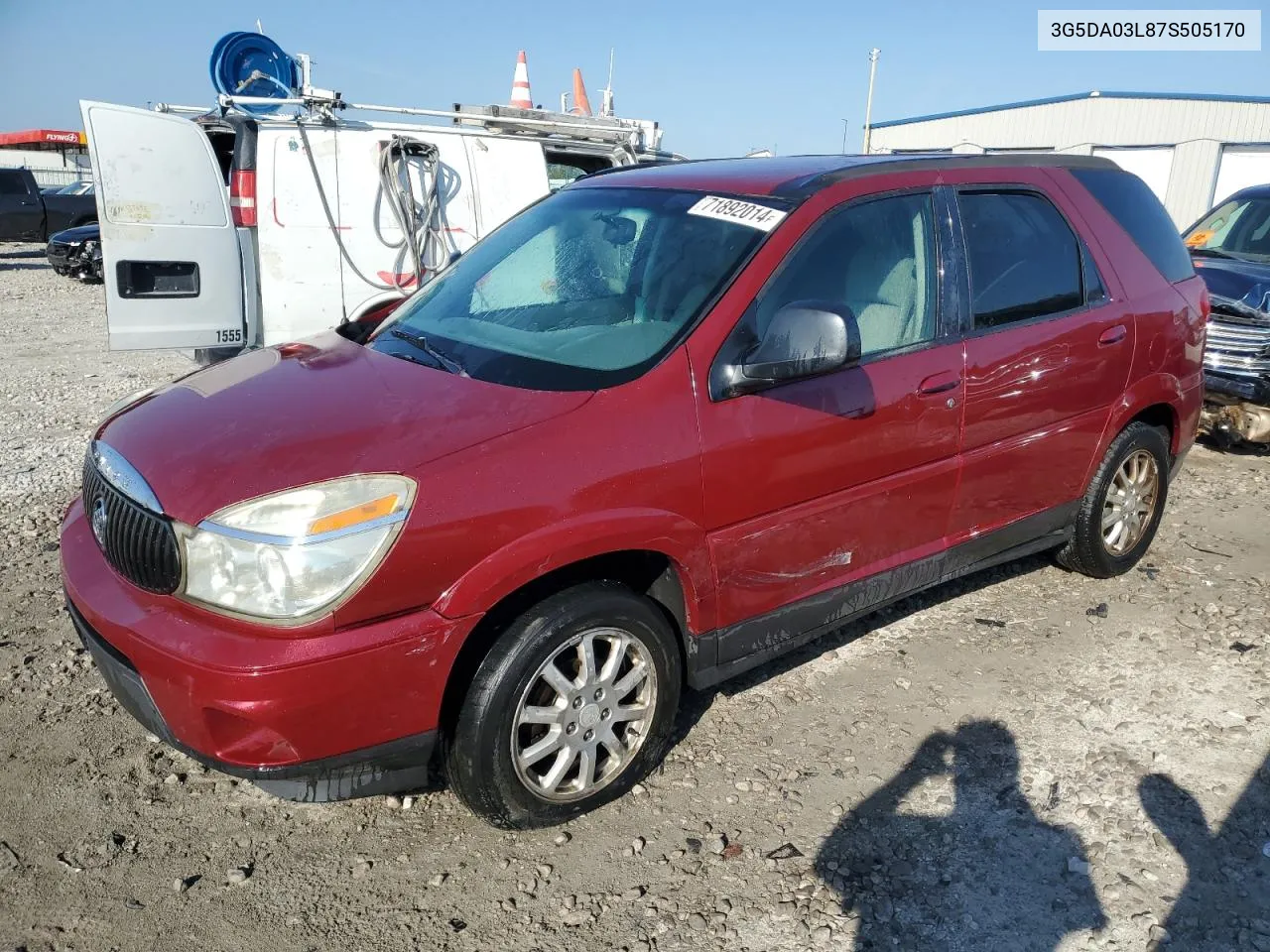 2007 Buick Rendezvous Cx VIN: 3G5DA03L87S505170 Lot: 71892014