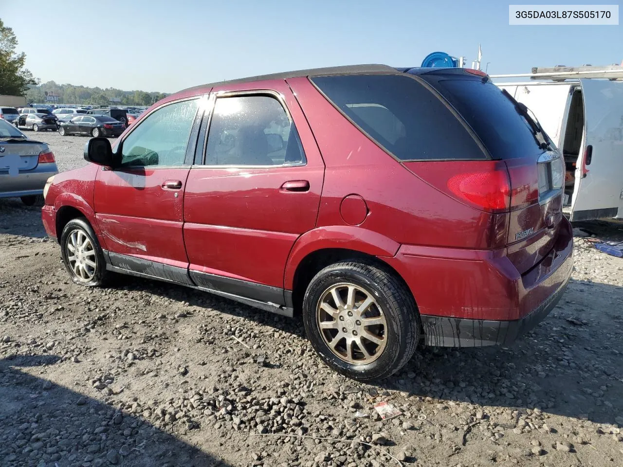 2007 Buick Rendezvous Cx VIN: 3G5DA03L87S505170 Lot: 71892014