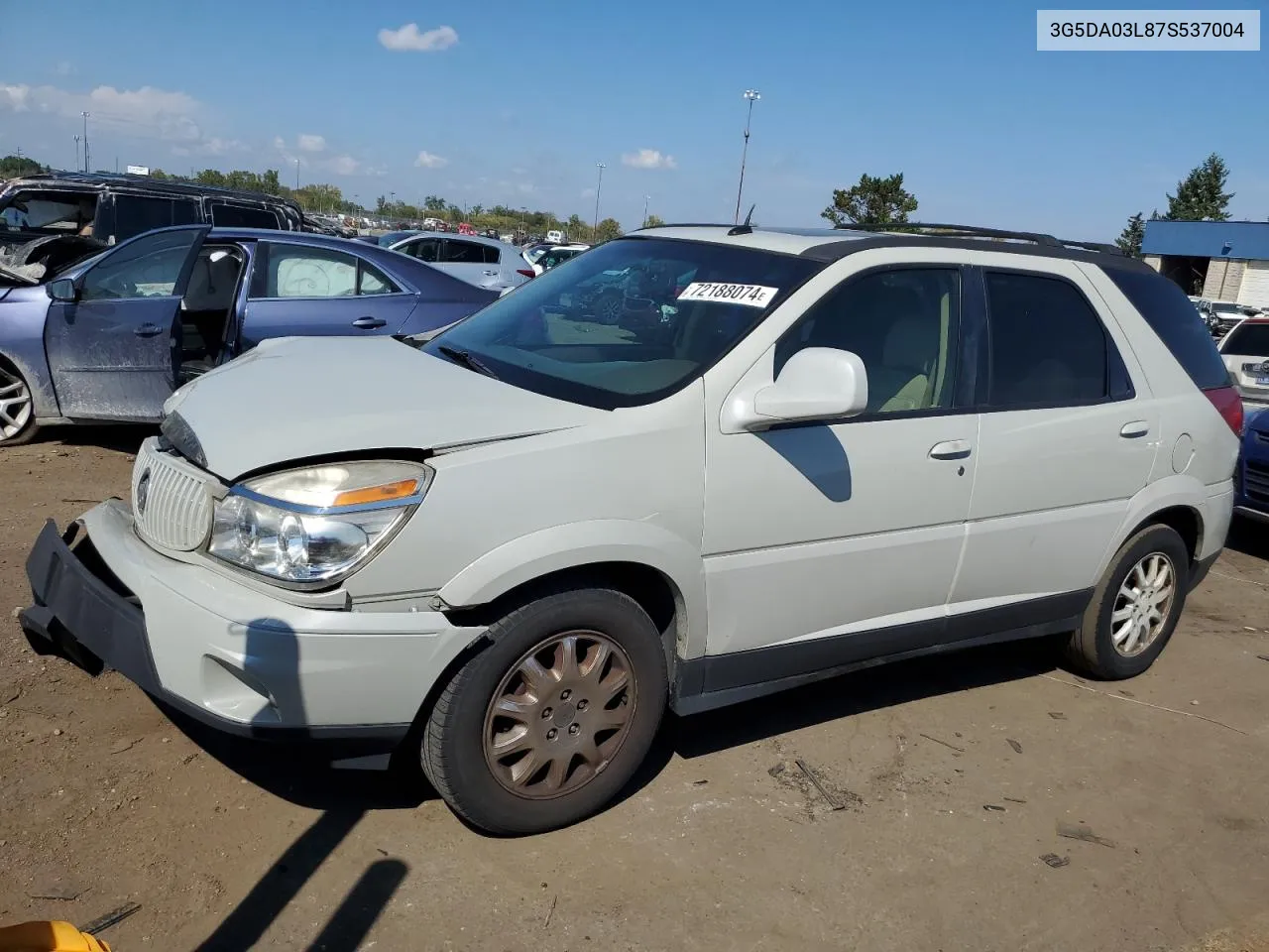 2007 Buick Rendezvous Cx VIN: 3G5DA03L87S537004 Lot: 72188074