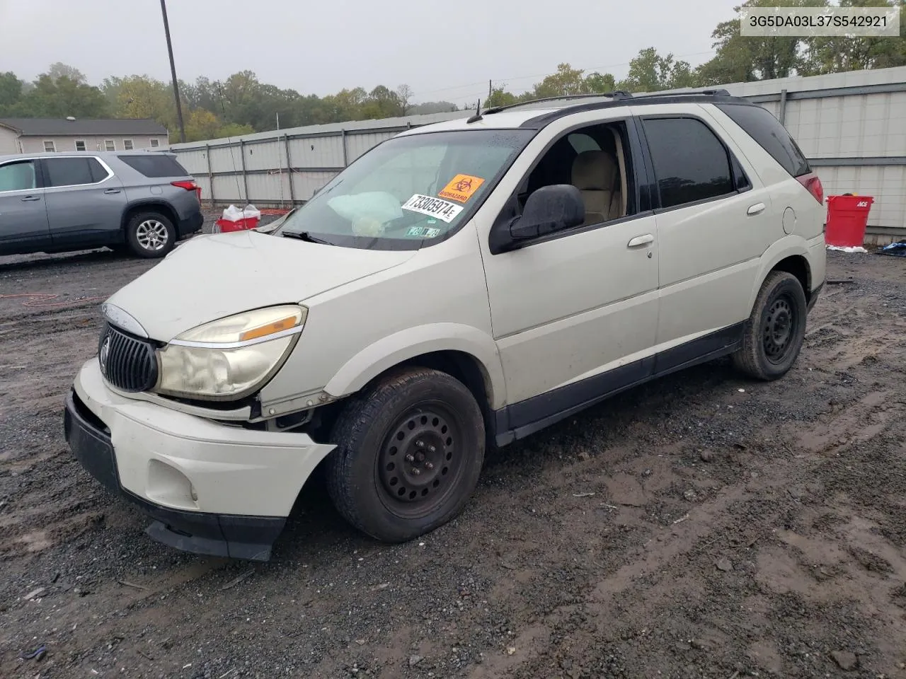 2007 Buick Rendezvous Cx VIN: 3G5DA03L37S542921 Lot: 73305974