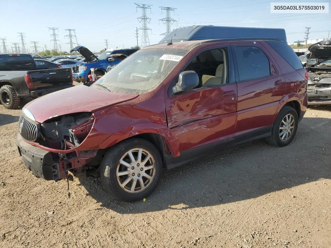 2007 Buick Rendezvous Cx VIN: 3G5DA03L57S503019 Lot: 73553744