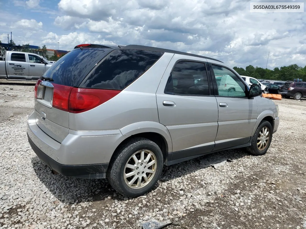 2007 Buick Rendezvous Cx VIN: 3G5DA03L67S549359 Lot: 73569994