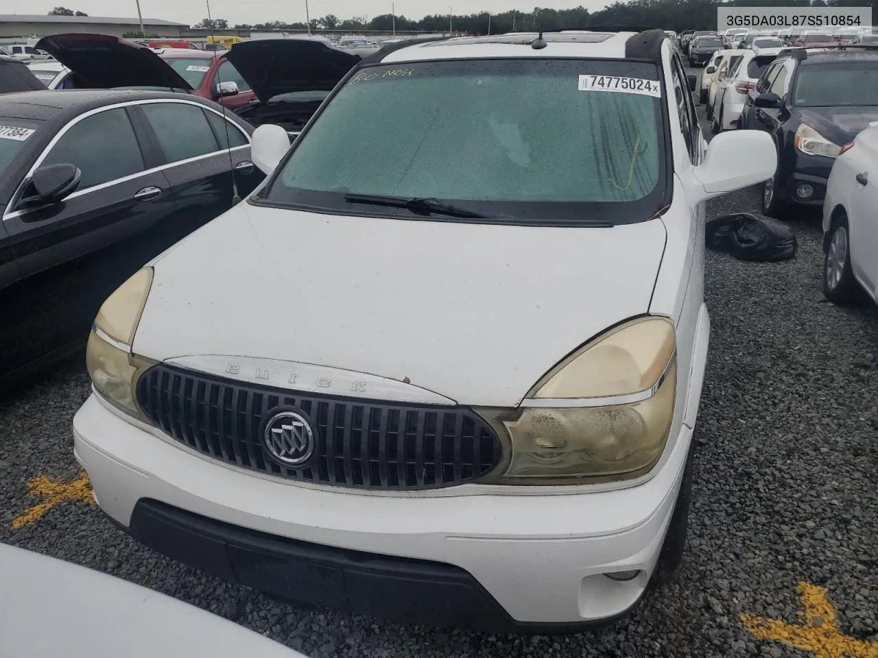 2007 Buick Rendezvous Cx VIN: 3G5DA03L87S510854 Lot: 74775024